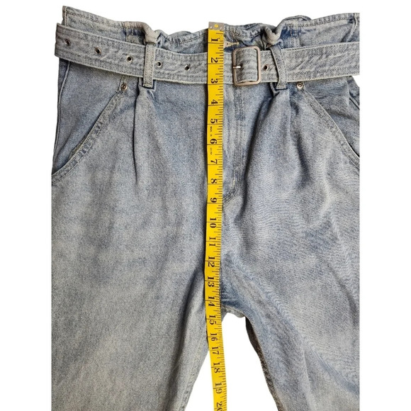 We The Free Sadie Paperbag Belted Jeans Size 27  High Rise Tapered Leg - Picture 13 of 16